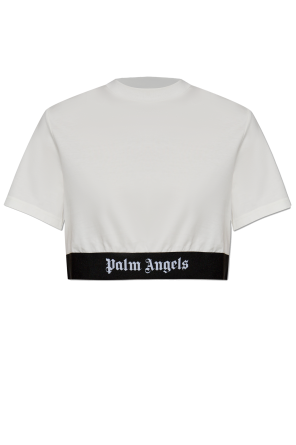 Tシャツ・カットソー Palm Angels TOP (PMAA089C99JER003 0110) Palm Angels T-Shirt - White - Men | PMAA089C99JER0030110